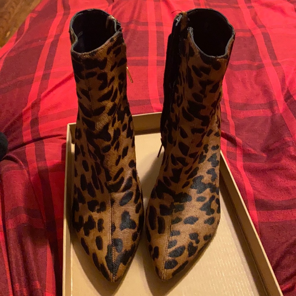 Sam Edelman leopard booties